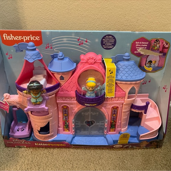 Fisher-Price Little People Princess Castle Playset in Pink Blue & Purple